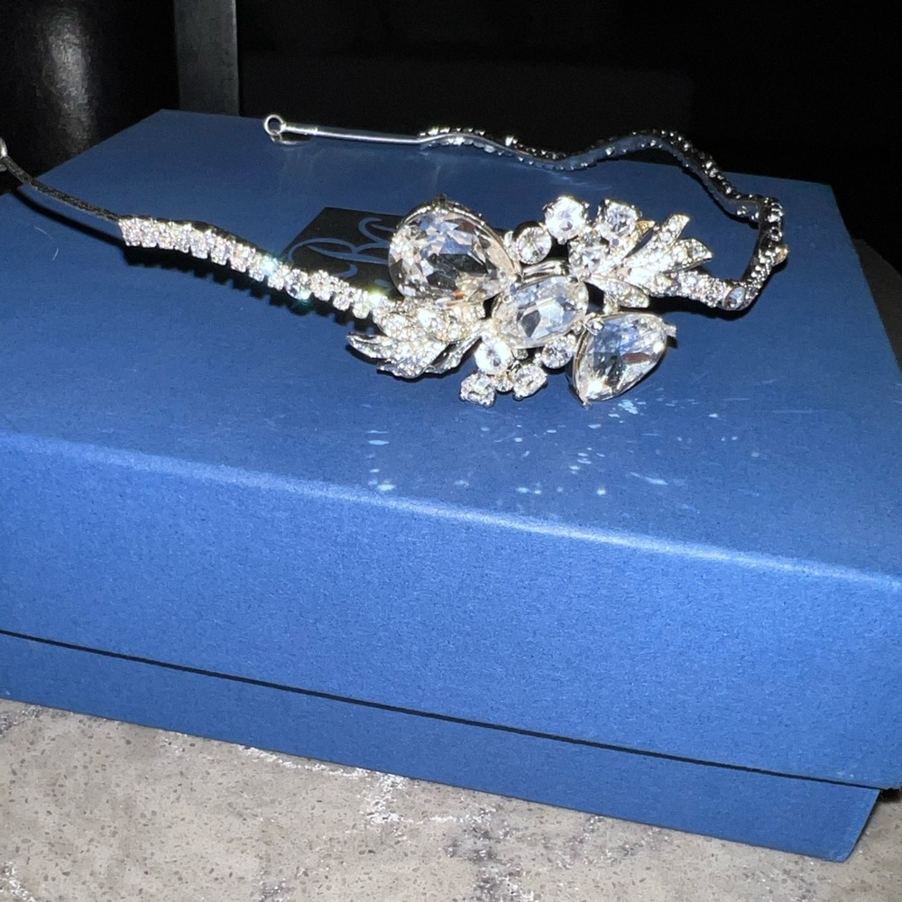 Swarovski crystal wedding tiara headpiece